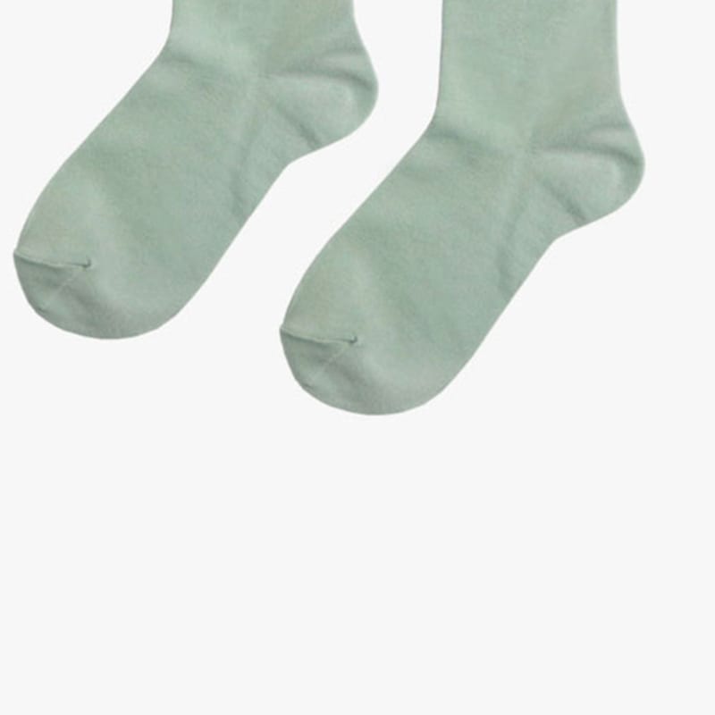 pink PINEAPPLE [3EA 1SET] PASTEL MIDDLE SOCKS_MINT