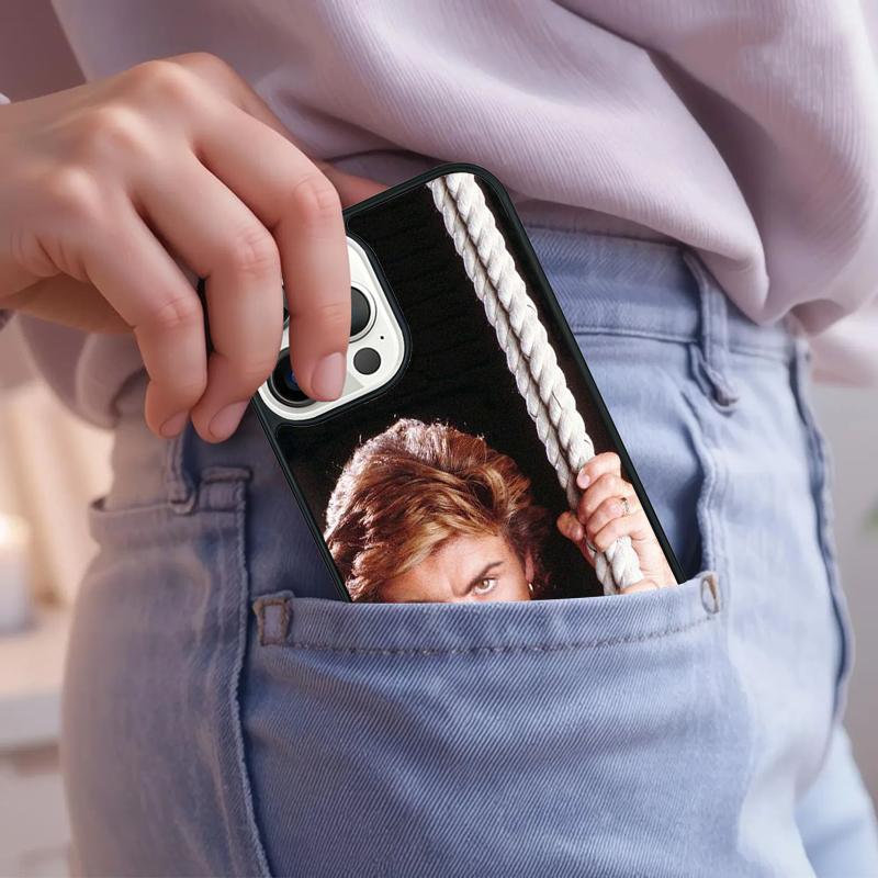 George Michael Handsome Singer Phone Case For iPhone 17 Air 15 16e 14 13 Pro Max Coque 12 11 Pro Max PLUS cover