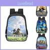 Mochila Espaçosa com Tema Zelda Para Crianças Mochila Escolar Leve e Ergonômica