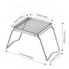 Portable Folding Camping Stove Stand Stainless Steel Mini Grilling Rack For Outdoor BBQ