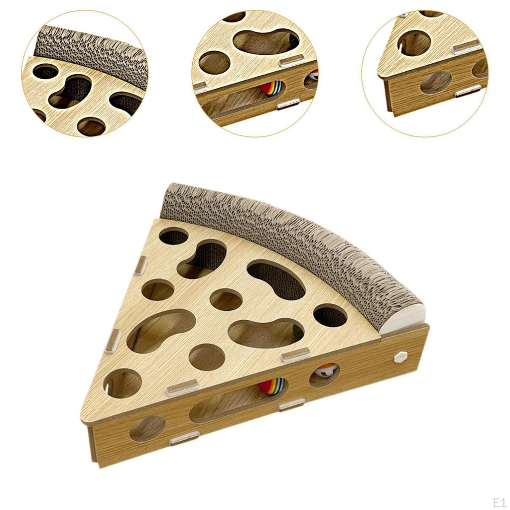 Cat Puzzle Toy Interactive Toys Activity Center Box Wooden Maze