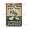 Artisian Army Metal Plate Soldier Tin Plaque Patriotism War Decorative Sign Wall Decor Garage Bar Pub Club Hotel Kitchen Home