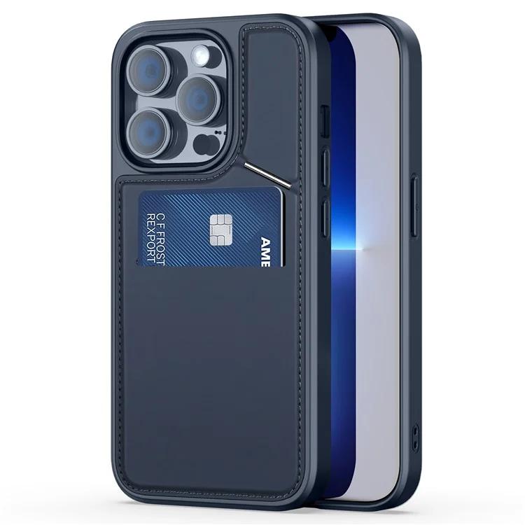

Чехол для телефона DUX DUCIS Rafi II Series для iPhone 13 Pro с отсеками для карт, защитой от блокировки RFID