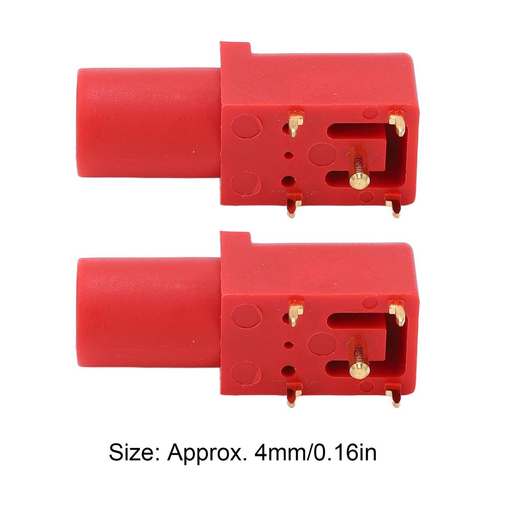 2pcs PCB Panel Socket 4mm Welded Type Good Electrical Conductivity Banana Socket for Multimeters Voltage Testing