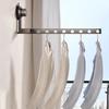 Space Aluminum Folding Clothes Drying Rack Non-Punching Retractable Laundry Rack  for Home