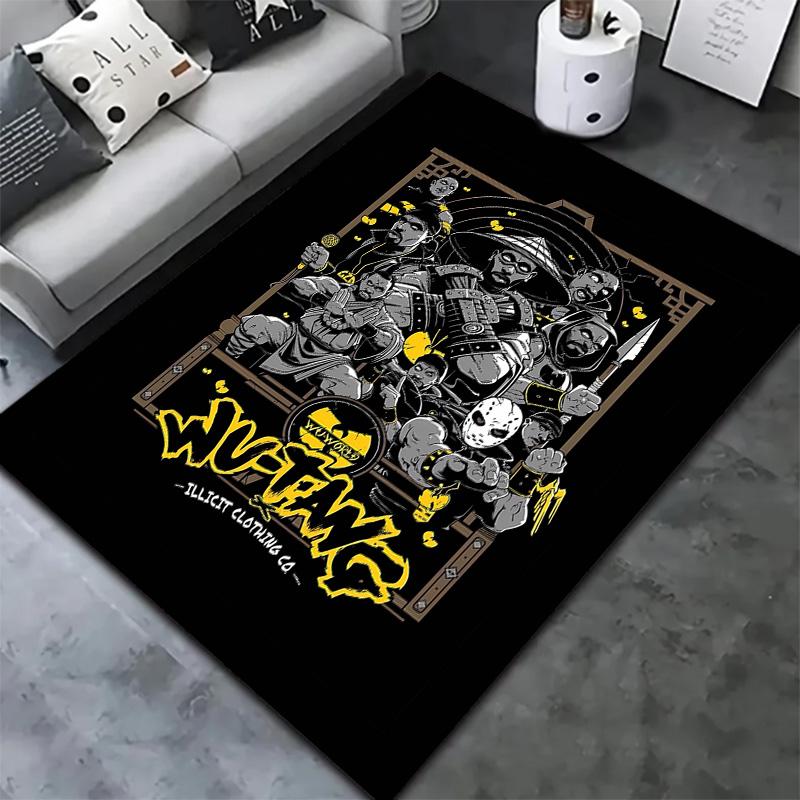 Wutang Clan Carpet Rug For Living Room Bedroom Home Sofa Decoration Kids Play Nonslip Floor Mat