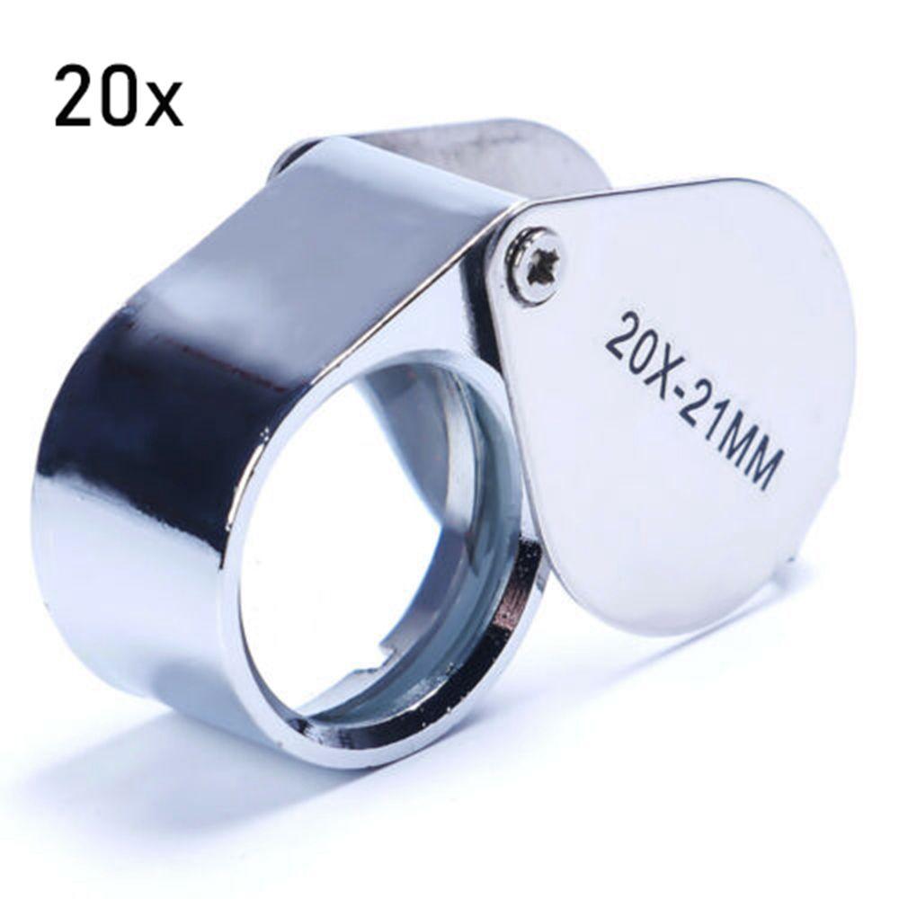 1PC 10/20/30X Mini Handheld Lens Optical Glass Magnifying Jeweler Eye Glass Magnifier Jewelry Loupe