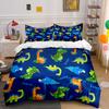 Kids Dinosaur Print Bedding Set Multiple Sizes Kid'S And Adults' Bedroom Exquisite 3Pc Bedding Set, Gift
