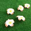 100Pcs 6Cm White Foam Flower Set Artificial Plumeria Hawaiian Frangipani for Wedding Party Decoration DIY Hair Accessories Beads