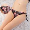 Kawaii JK Lolita See Through Lace Bow Tie Panties Women Floral Low Waist Temptation Underwear Knickers