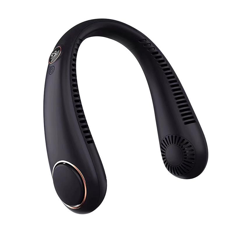 USB Rechargeable Bladeless Neck Fan - Portable, Personal, and Hands-Free