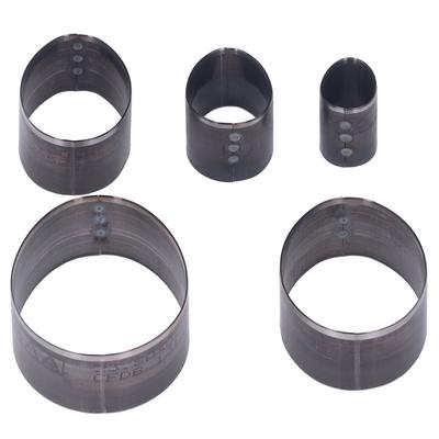 5 Peças Cortador de Couro Forma de Ovo Oval 20-60mm Conjunto de Matrizes de Perfuração 5 Tamanhos Diferentes Aço de Alto Carbono Matrizes de Corte para Couro