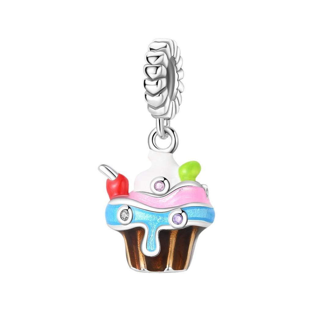 2026 Fruit Avocado Pear Raspberry Apple Charm Charm Bead Jewelry with Bracelet 925 Silver