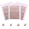 Brown Lashes New Type 10 Rows Glue Free Lashes Easy Application Eyelashes Reusable Lash Clusters with No Glue Needed