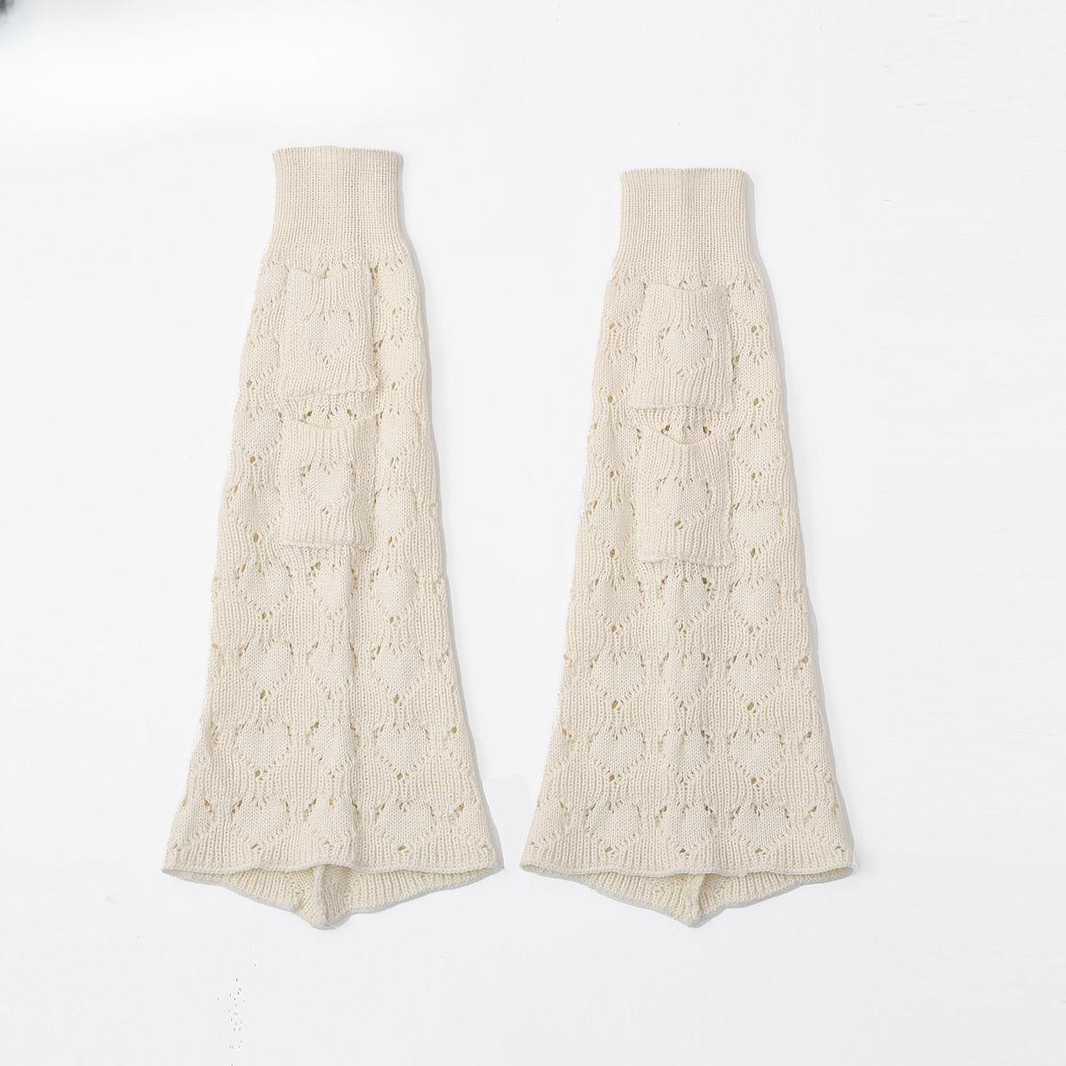 

Широкие гетры с расклешенными штанинами, гетры для похудения, гетры для JK, вязаные гетры, носки для горячей девушки Y2K, гетры с вырезом в виде сердца, девчачьи 1 pair бежевый