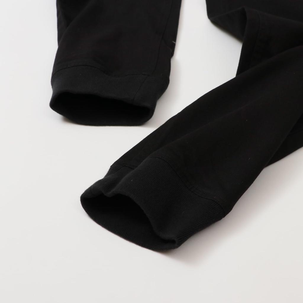 Bottoms COTTON USA One Point Logo Long Pants Basic Black [Champion] C3-Z212 Men's