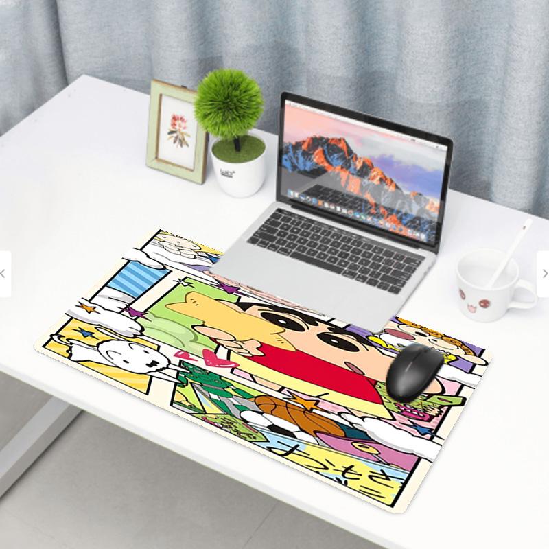 Crayon Shin Baskılı Mouse Pad, Kaymaz Masaüstü klavye Matı, PC Dizüstü Oyun Çalışma Günlük Kullanım için, Havalı Festival Sürpriz Hediye