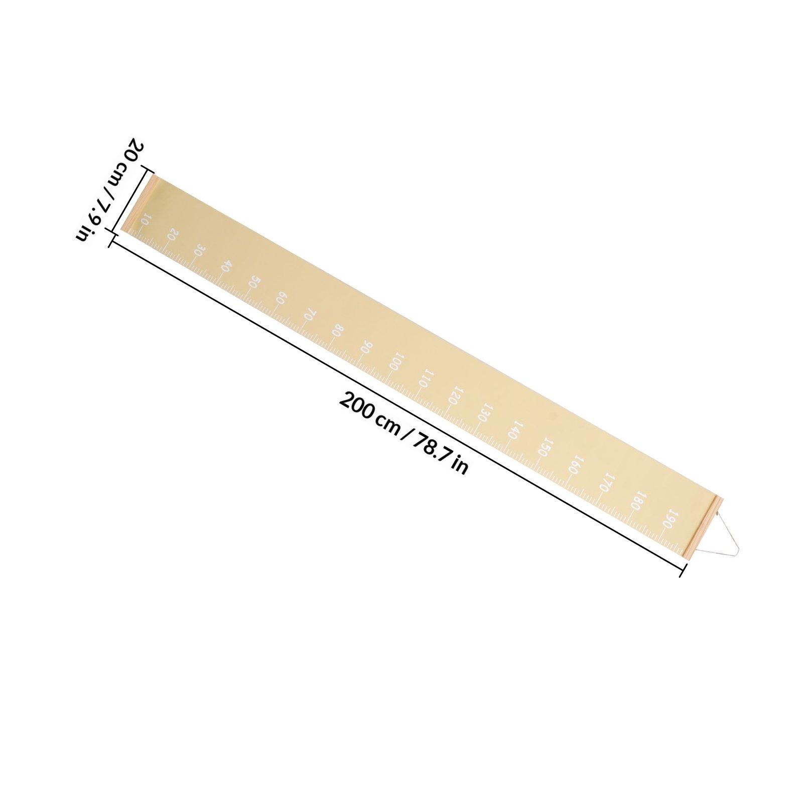

1Pcs Height Chart Wall Sticker Creative Wooden Growth Chart Removable Measurement Ruler Home Room Decor Gift жёлтый