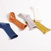 Baby Anti-Slip Long Tube Socks Solid Color Vertical Striped Cotton Knit Socks for Toddlers
