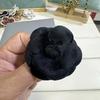 Retro Samt Kamelie Anstecknadel Schwarze Blume Brosche Trauerbroschen Krawattenanstecker Damenanzug Hemd Krawatte Schmuck