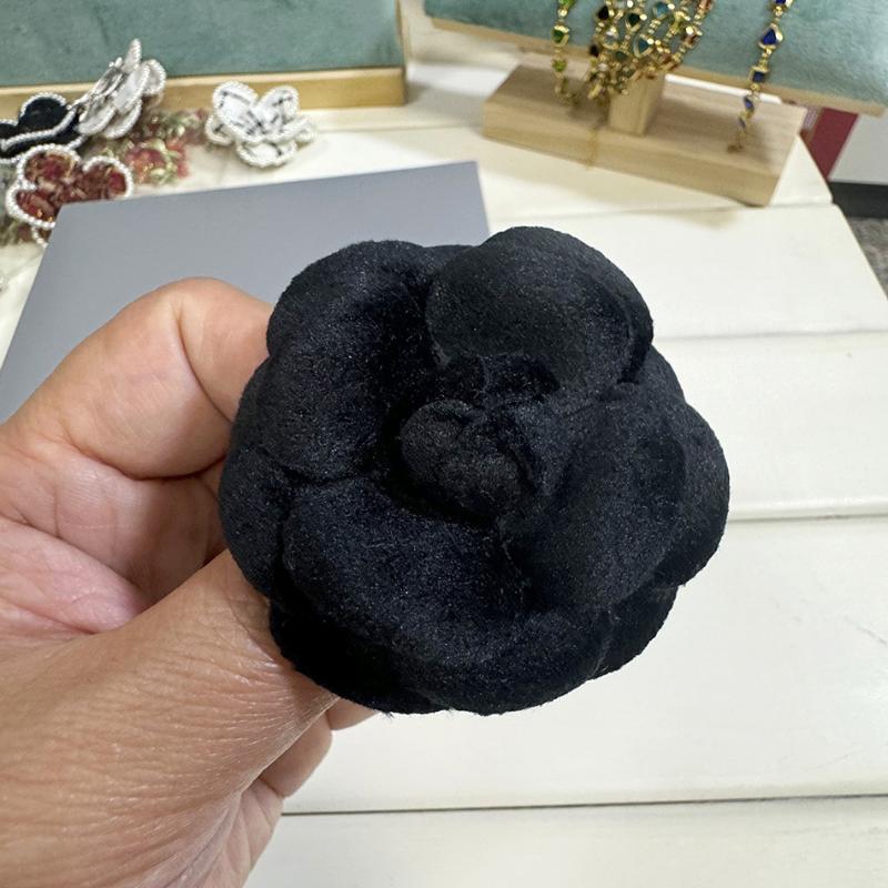 Retro Samt Kamelie Anstecknadel Schwarze Blume Brosche Trauerbroschen Krawattenanstecker Damenanzug Hemd Krawatte Schmuck