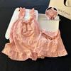 Women's Fairy Princess Nightdress - Summer 2024 Sweet Ruffled Short-Sleeve White Pajamas