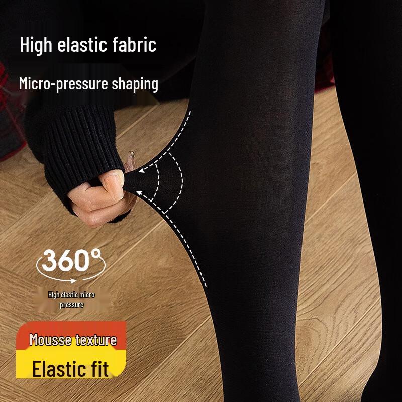 LANGSHA Γυναικείο Βελούδινο Κάλσον Ψευδούς Γυμνού Ποδιού