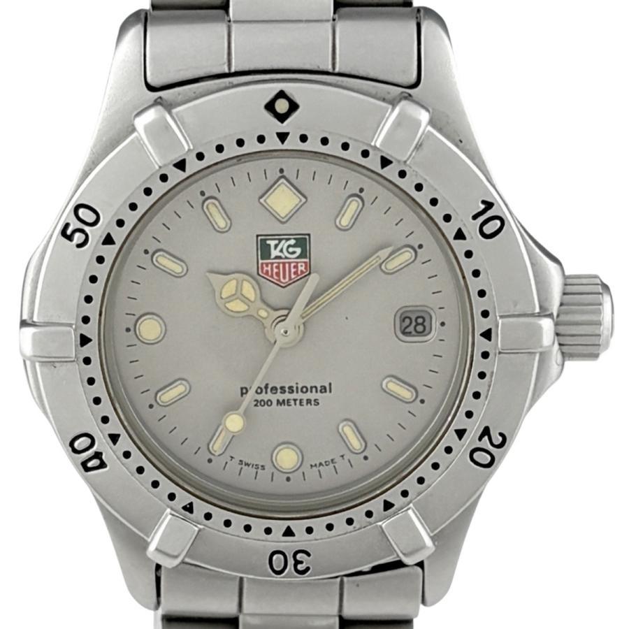 

TAG HEUER Professional WE1411-R Watch SS Quartz Gray Ladies Used