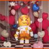 SPACE MOLLY 100% Emoji Handmade Gift Toy Car Ornament