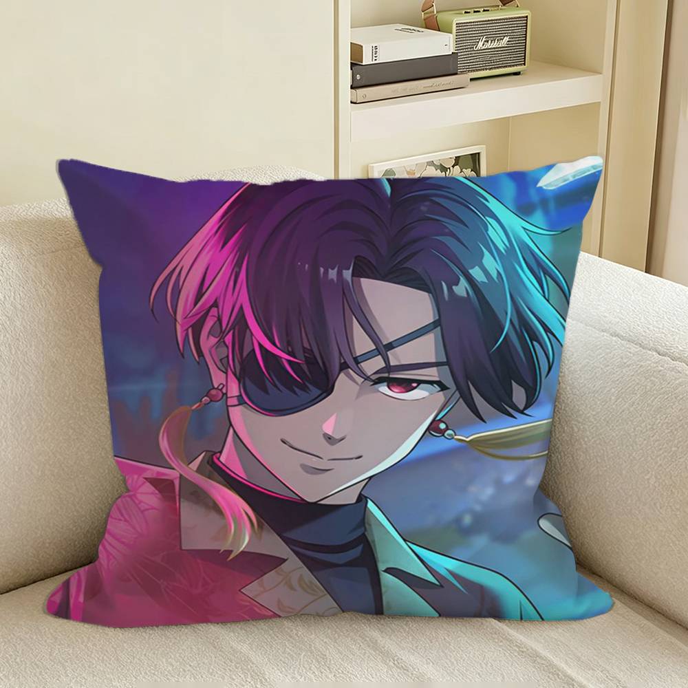 HHayato Suo WWINDBREAKER Square Sofa Pillow Cover Solid Color Living Room Home Decor Cushion Case