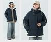 Winter couple hooded cotton-padded jacket new thickened casual loose flow warm cotton-padded jacket solid color versatile cotton-padded jacket