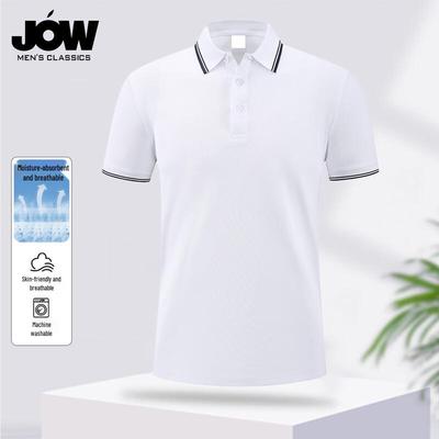 JOW Men's Color-Block Short-Sleeve Polo Shirt