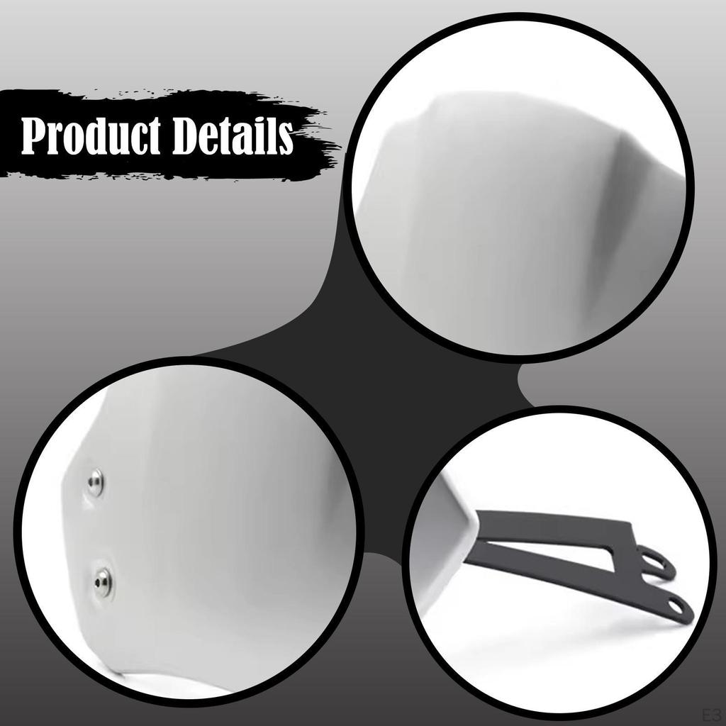 Motorbike Front Flyscreen, Easy to Install, Motorcycle Windshield for 1200 x