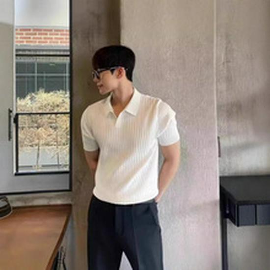 Men's Dark Grey V-Neck Faux Two-Piece Woolen Sweater, Winter Fashion, Trendy Old Money Style.