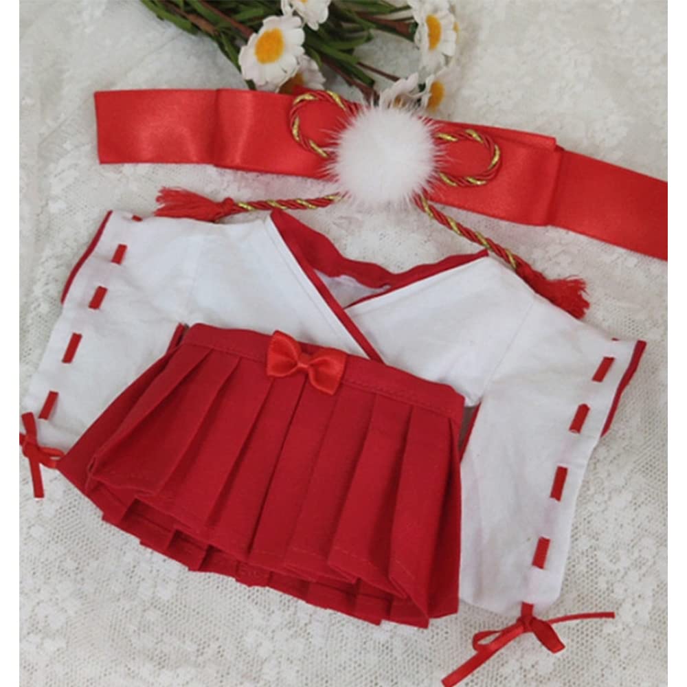 Niannyyhouse 15cm Plush Witch Costume with Kimono, Head Dress, Blouse, Skirt, and Accessories (15cm)