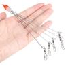 5PCS Stainless Steel Umbrella Fishing Lures 5 Arms Umbrella Rig Fishing Lure  Trout Perch Walleye