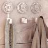 Nail-free Vacuum Hooks Powerful Suction Cup Reusable Storage Hook Heavy Duty Bathroom Kitchen Hanger Traceless Clothes Wall Hook