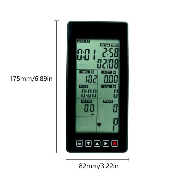 Bicicletă de fitness Vitezometru Monitor Ritm Cardiac Consola Echipament de Exerciții Cu Timp Viteză Distanță Calorie Contor Kilometric Urmărire