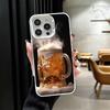 Funny Beer Bubble Summer Soft Phone Case for iPhone 15 16 17 Pro Max 17Air 16E 14 Plus 13 12 Mini Shockproof Cover Back Shell