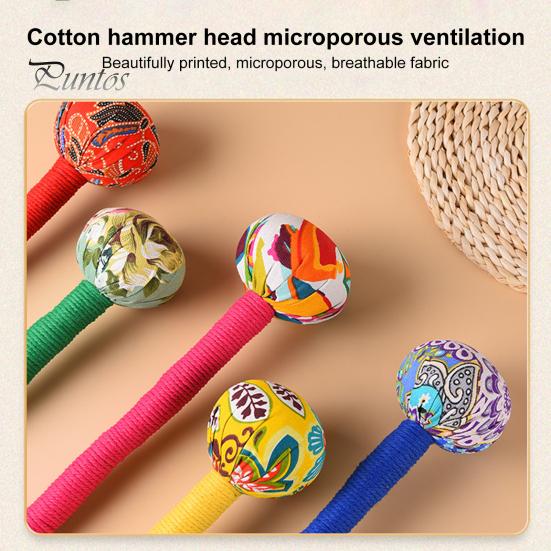 Lymphatic Drainage Hammer for Body Self-Massage Tool with Natural Mugwort Cassia Ginger Portable Massage Stick for Muscle Relief Cellulite