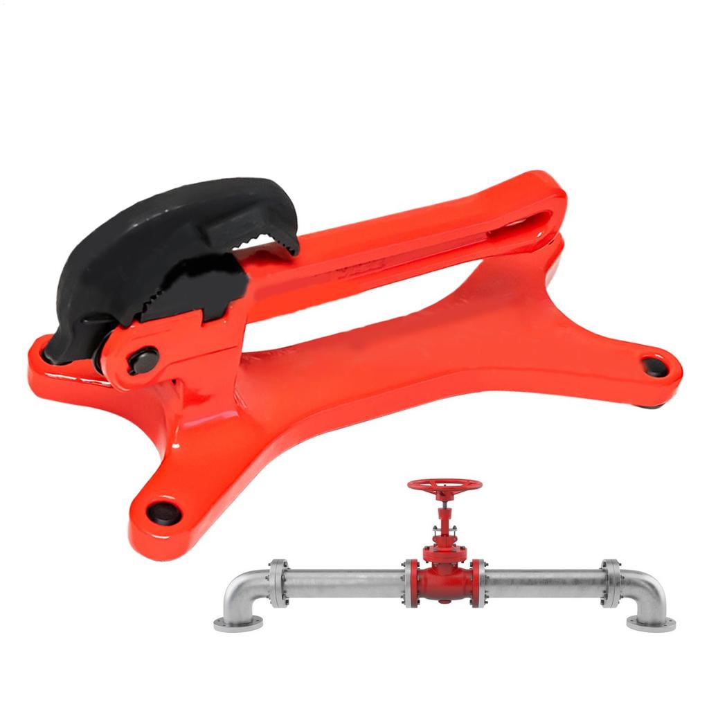 Manuel Pipe Clamps Pipe Brackets Pipeline Valve Fixing Clamp Pipeline Support Solid Base Spring Loaded JawsMultifunctional Tool