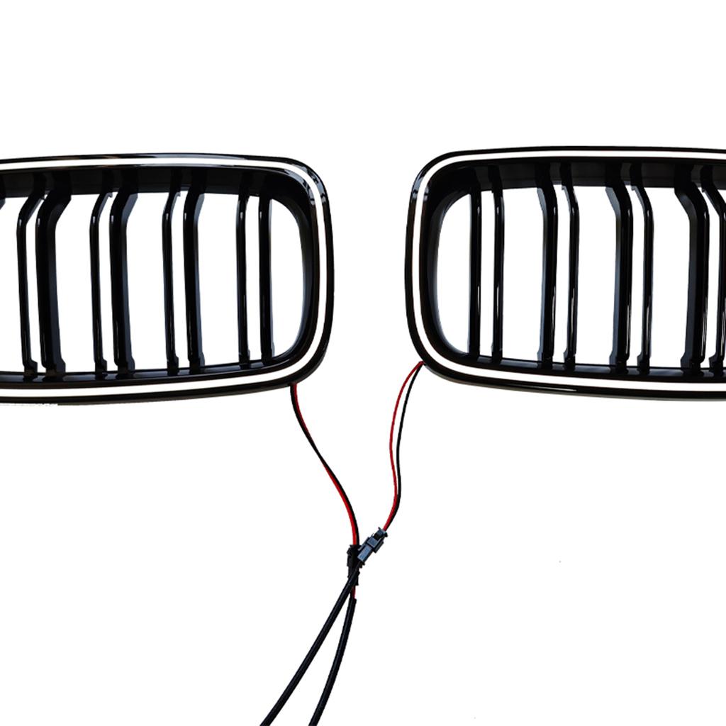 Front Kidney Grille Grill With LED Light Upper Bumper Hood Mesh For BMW 3-Series F30 F31 F35 320i 325i 328i 330i 335i 2012-2019