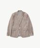 Stco [Summer Setup] Ice Touch Power Stretch Setup Set_Beige Check (Slim Fit)_Sejub06Set