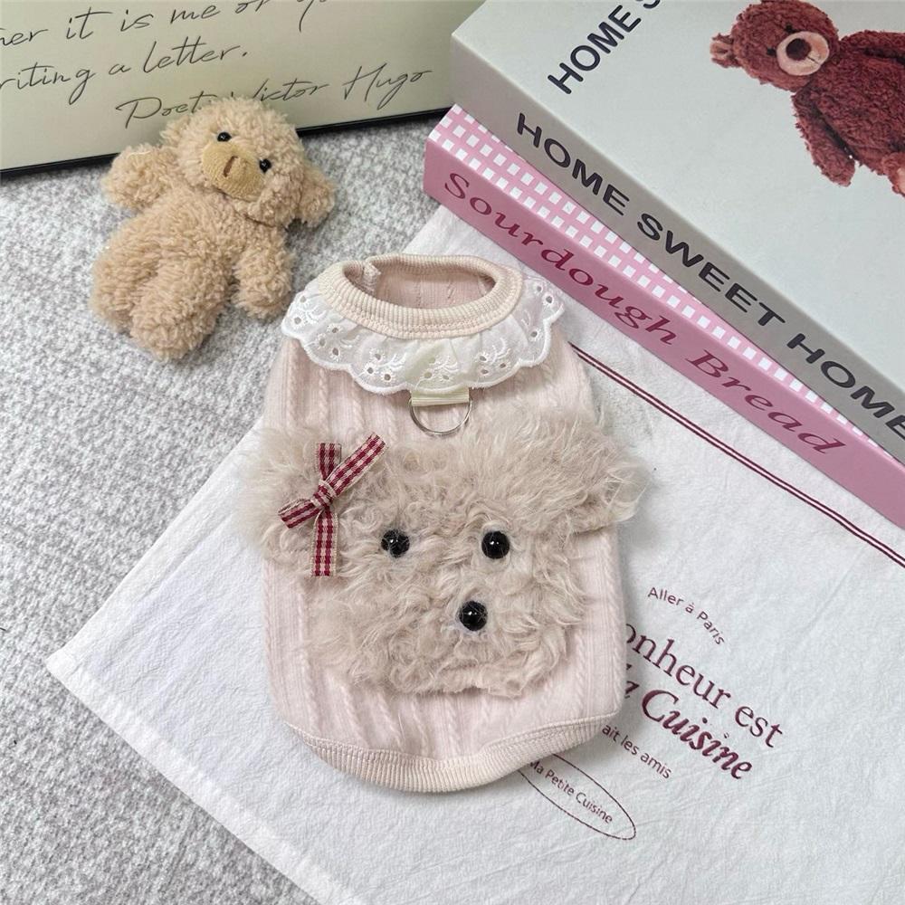 Pet Vest Puppy Cat Lace Dog Clothes Teddy Bichon Yorkshire Pomeranian Summer Thin Style