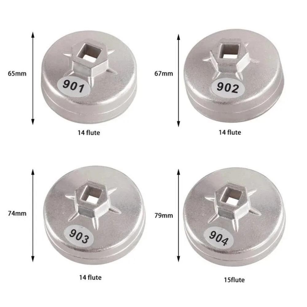 1pc Oil Filter Wrench Cap Socket - Fits 65/67/74/79mm Drive Size, Machine Filter Remover Hand Tool for Automotive Maintenance