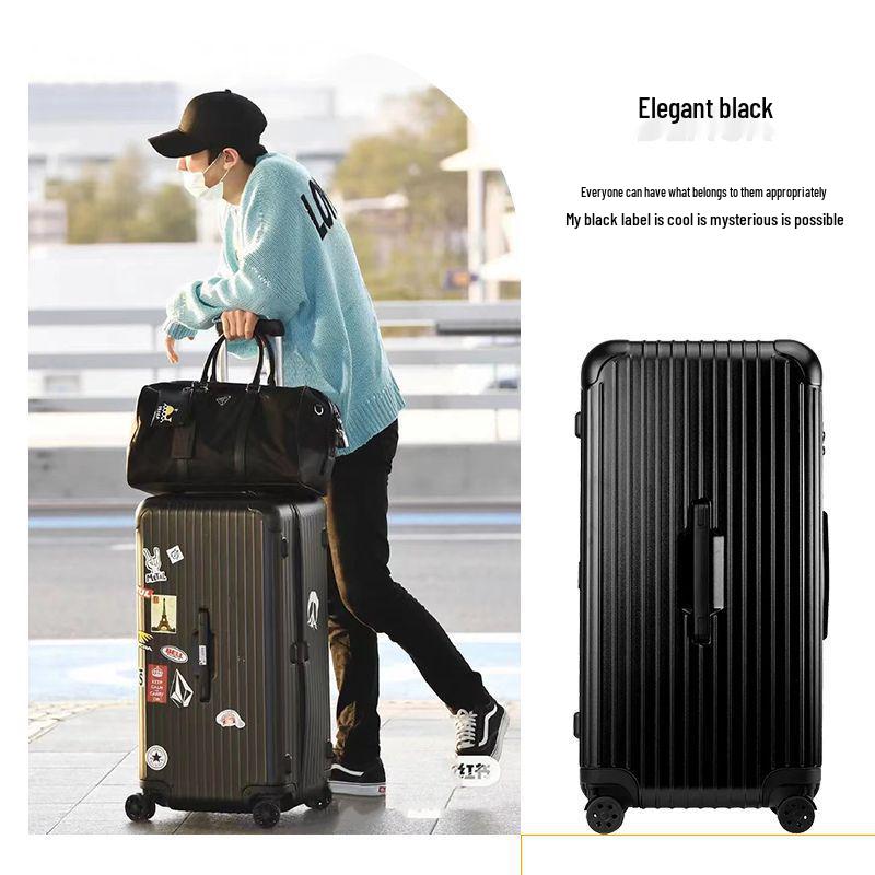 2025 Large 80-Inch Durable Trolley Case with 24-Inch Capacity, Unisex Design, Password Lock Suitcase