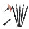 5 Pcs Acrylic Pen Flat Round Cartoon Tip Painting Tool Art Supplies(Black Cartoon Round Tip)