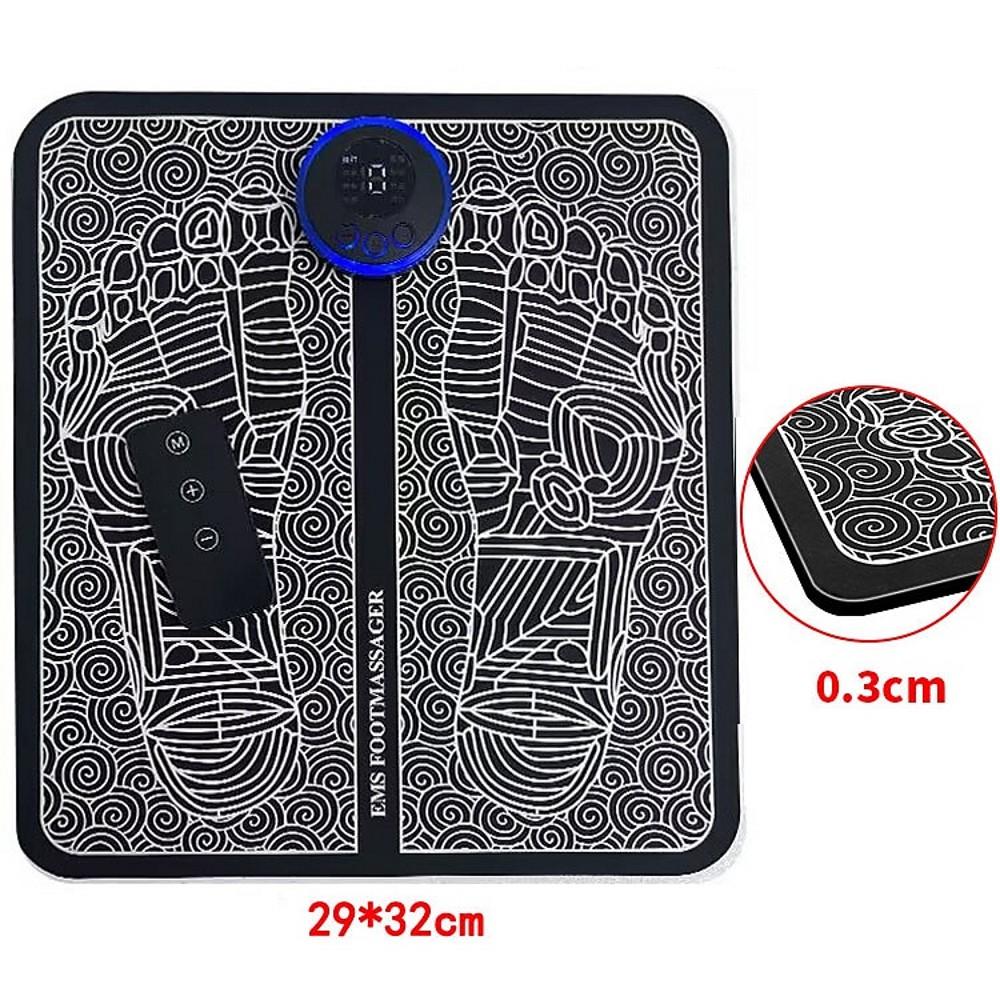 EMS Foot Massager, Pad Remote Controlable Pain Relief Relaxation Foot Massage Pad Muscle Stimulation Improve Blood Circulation