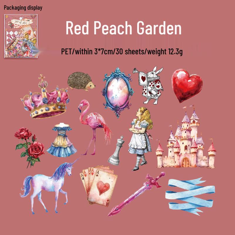 Yuxian Набор ретро-сказочных наклеек «История Алисы» для детских дневников и DIY-коллажей