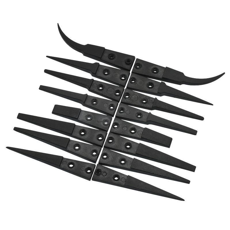 Precision Anti Static Esd Tweezers Replaceable Tips Conductive Plastic Head Tweezers For Electronic Soldering